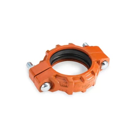 Usa Industrials Grooved Pipe Fitting - Ductile Iron Orange Enamel-Coated - Coupling - 5 Grooved End ZUSA-PF-19877